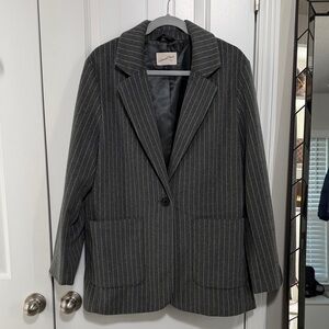 Universal Thread Gray Pinstripe Blazer